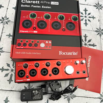 Focusrite Clarett 4Pre USB Audio Interface image 1