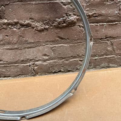 Unbranded 15" 8-Lug Drum Hoop / Rim – Chrome-Plated Steel – Vintage Replacement Part – Fair Condition image 4