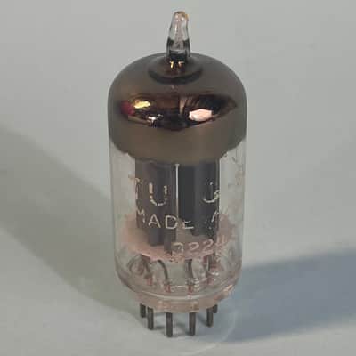 1954 Tung Sol 12AU7 ECC82 Vintage USA Long Ribbed Plate D Getter Tube! T160 image 1