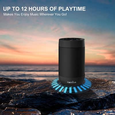 Portable Bluetooth Speaker with TF Card Support, IP65 Waterproof Wireless Audio Speaker for Outdoor, Travel, Beach & Home Use image 7