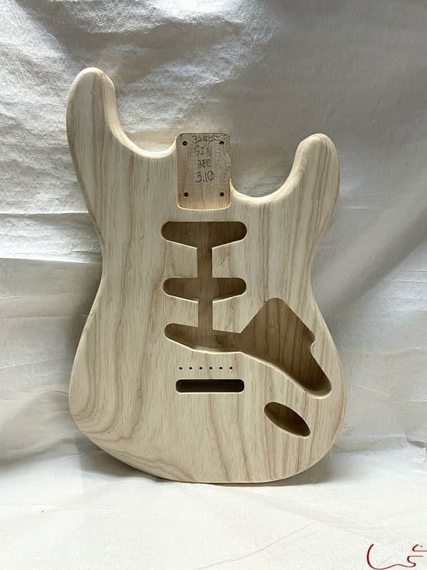 Guitar Mill S-Style Body / 2 pc. Ultra Light Swamp Ash / 3 lbs. 10 oz. (#GIN-3451) image 1