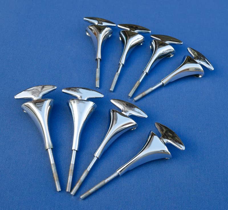Sonor Teardrop T-rods Tension Rods Claws Clawhooks Bass Drum Lot of 8 Vintage image 1