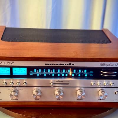 πΆβ¨ Marantz 2226 Vintage Stereo Receiver w/ Original Wood Case (WC-22) β Warm White LED, Cleaned, Tested & Working image 3
