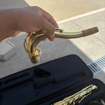 Jean Paul USA TS-400 Student Tenor Sax Outfit with Contoured Case 2010s - Clear-Lacquered Brass image 3