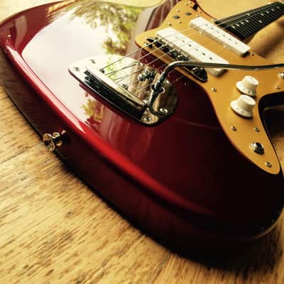 Fender Jazzmaster 1966 Reissue MIJ JD-Serial 2015 Old Candy Apple Red image 4