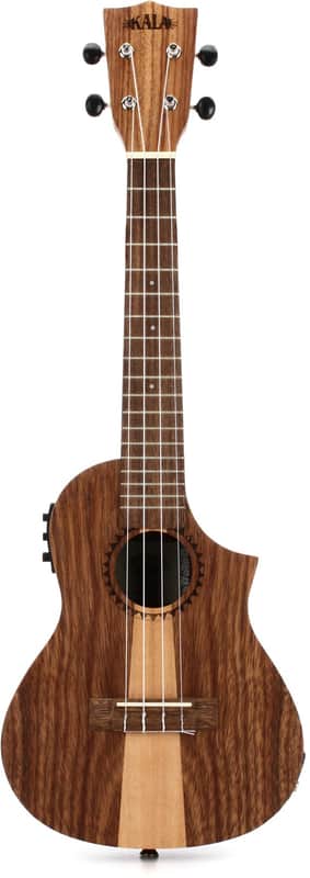 Kala Teak Tri-Top Concert Acoustic-electric Ukulele - Natural image 1