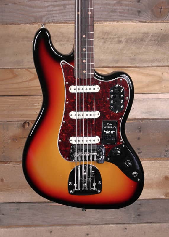 Fender Vintera III Early '60s 6-String Bass VI 3-Color Sunburst w/ Gigbag image 1