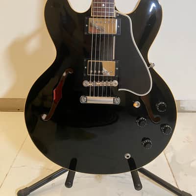 Gibson ES-335 Memphis Dot Fatneck ‘59’ Re-issue 2008 - Gloss Ebony image 7