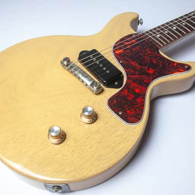 Gibson Custom Shop Les Paul Junior Double Cut (DC) 2007 - T.V. Yellow / Split-Pea Soup image 5