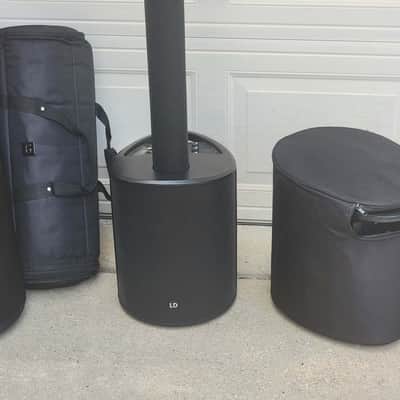 A pair of LD Systems MAUI5 800w All-in-One PA System with Bluetooth 2020s - Black w/ Bags and Covers image 11