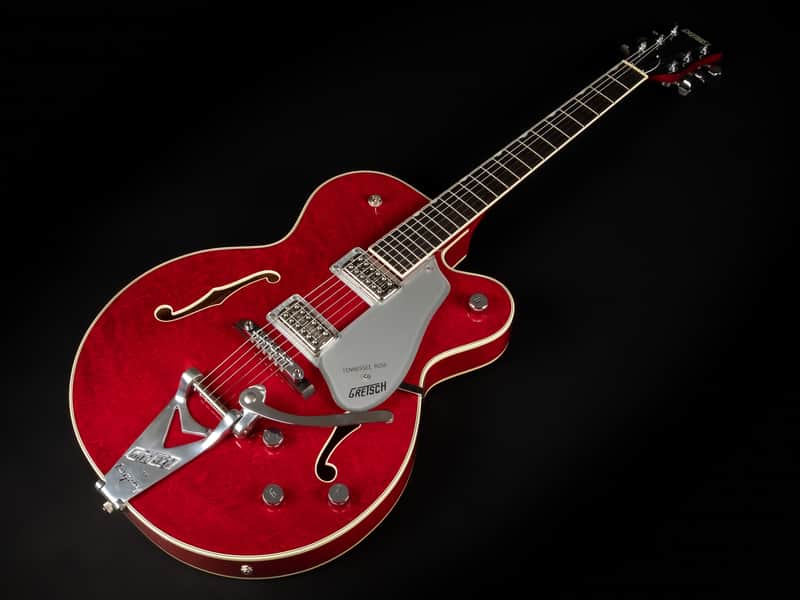 1989 Gretsch 6119 Tennessee Rose Quilted Maple - Deep Cherry Stain