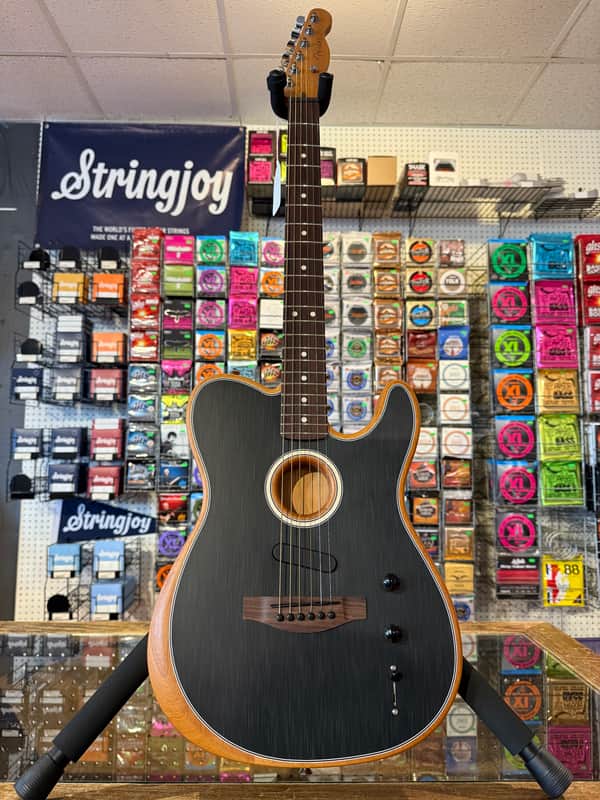 Fender Acoustasonic Player Telecaster - Brushed Black image 1