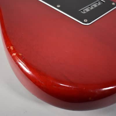 2004 Fender FSR American Deluxe Mahogany Stratocaster Crimson Red image 11
