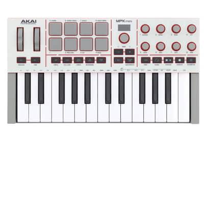 AKAI PROFESSIONAL MPKMINI4-W Mini touches - 25 touches, 8 pads, 8 encodeurs, gris image 1