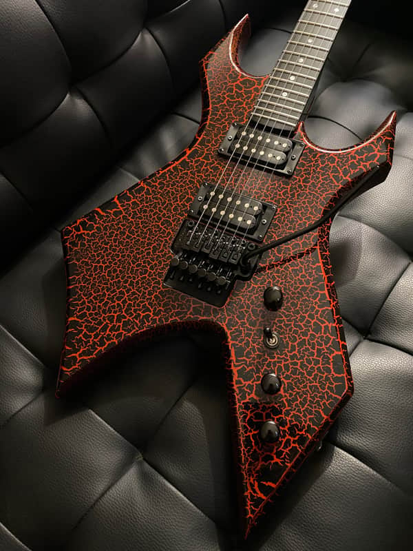 Pre Loved B.C Rich Ltd Ed Stranger Things "Eddie's Guitar" Warlock | Crackle image 1