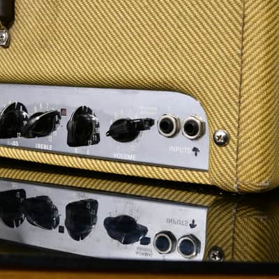 Fender Blues DeVille Reissue 2-Channel 60-Watt 4x10" Guitar Combo - Tweed with Cover image 6