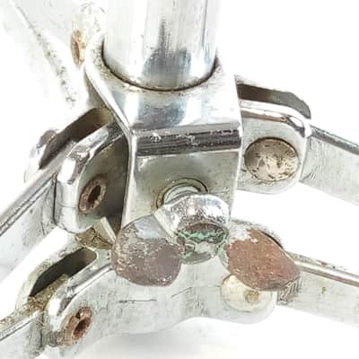 Ludwig Cymbal Stand Flat/Flush-Base Tripod Chrome Chicago Vintage 60s Crash/Ride image 2