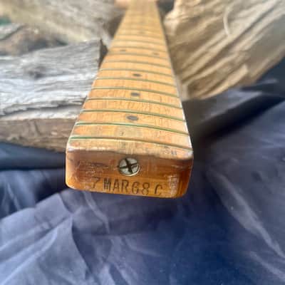 *1968 Maple Cap Vintage Fender Telecaster Bass 2nd style hybrid decal 1968 - Maple Cap* image 4