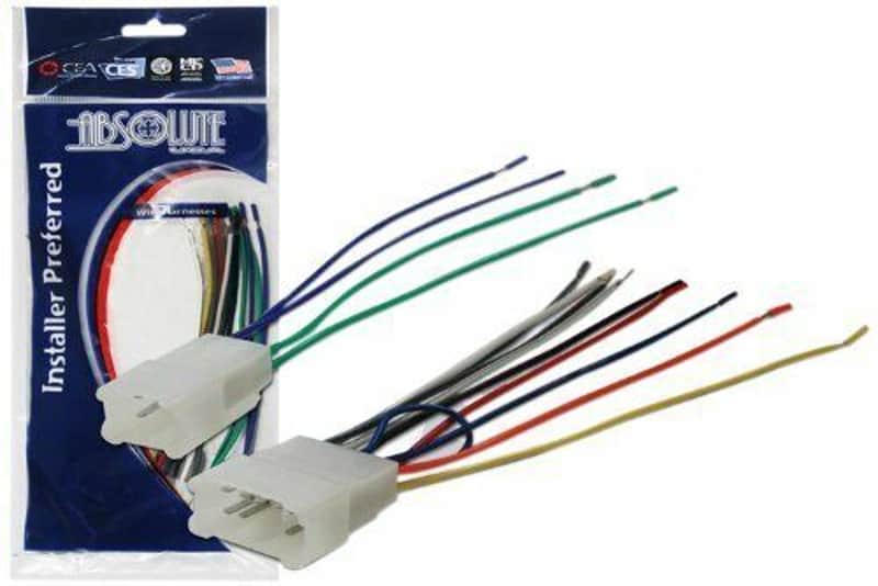 Absolute USA H950/1761 Radio Wiring Harness Fit Toyota 1987-2008 image 1