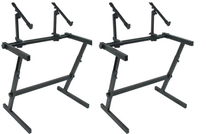 Quik Lok Double Tier Height Adjustable Keyboard Stand Z-726 - NEW image 1