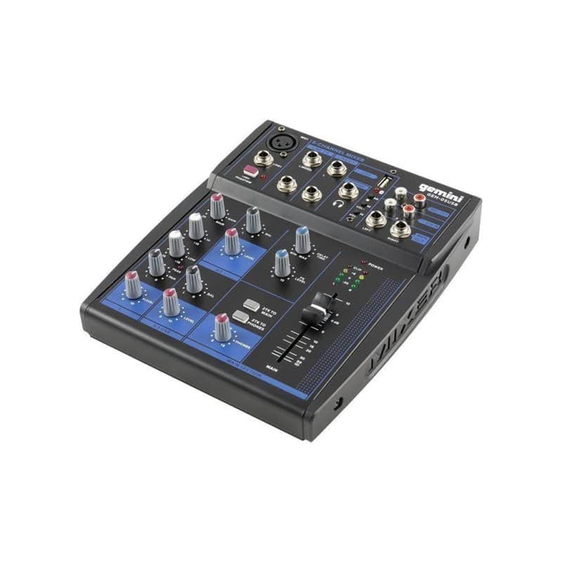 Gemini Compact 5 Channel Bluetooth Mixer - GEM-05USB image 1