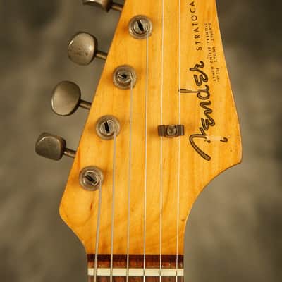 1964 pre-CBS Fender Stratocaster R&R Candy Apple Red '60s nitro factory refinish image 3