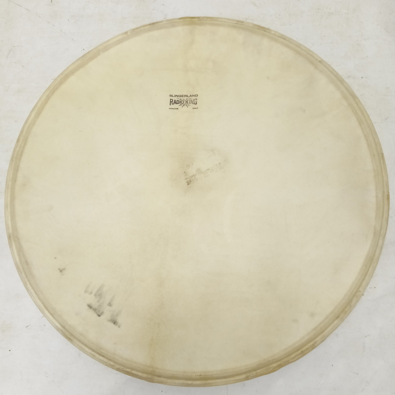 Slingerland 22" Radio King Bass Drum Calf Skin Batter/Resonant Head Vintage 40s — main photograph