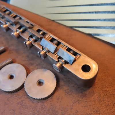 aged Gibson Historic ABR-1 No Wire Tune-O-Matic Bridge Nickel fits Les Paul 335 image 5