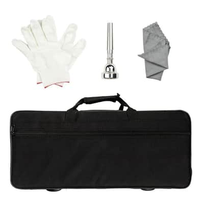 New Trumpet Bb B Flat Brass Gold with Mouthpiece Strap Gloves Case for Beginner image 8