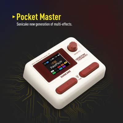 SONICAKE Pocket Master-Portable Multi Effects Pedal, 100+ Built-in Guitar/Bass/Acoustic Effects - White (Price includes the import duty to US buyer) image 2