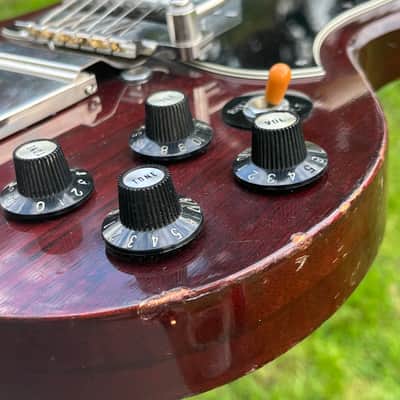 RARE 1974 Greco SG-600 (Angus Young AC/DC Inspired) … Maxon U-1000 PAF REPLICA + Batwing Pickguard + Vibrola ... Made in Japan Lawsuit Era + GIGBAG image 14