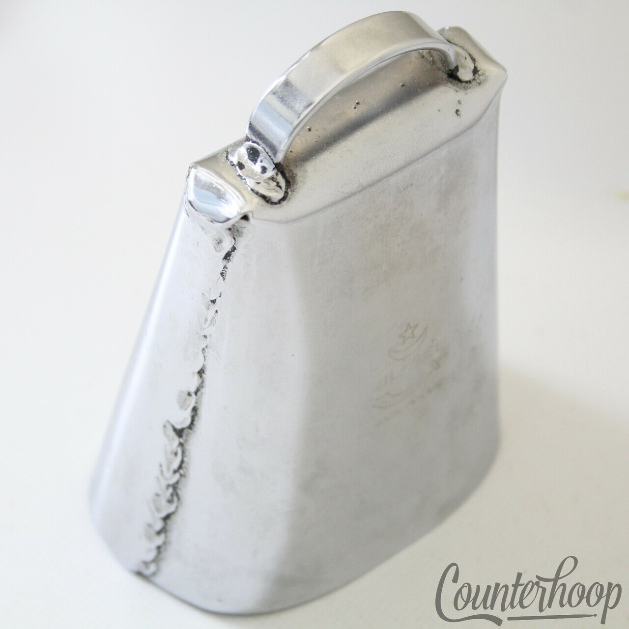 Zil-Bel Zildjian Cowbell 4" Chrome Latin Percussion Drum Set Vintage 60s USA* — main photograph