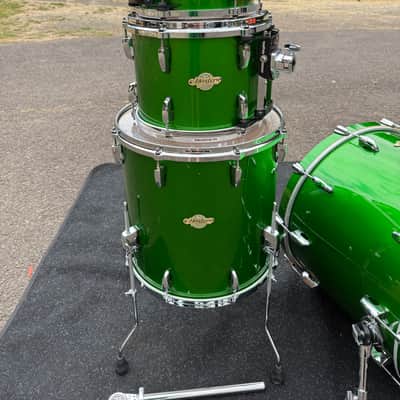 Pearl Masters MCX Maple 4 Piece Drum Set Shamrock Green MCX924XSP/C388 image 2