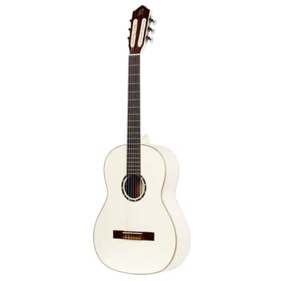 Ortega R121SNWH Family Series 4/4 Classical Slim Neck Guitar 6 String - White + Gigbag image 6