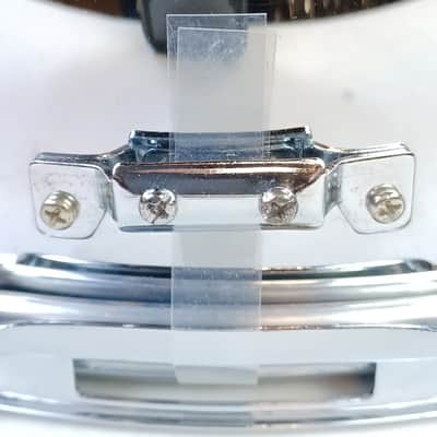 Pearl 5.5x14"Steel Shell Snare Drum 8-Lug Chrome SS Evans Onyx + Remo Ambassador image 8