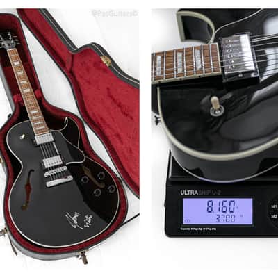2012 Gibson ES-137 Classic in Black. Signed by Johnny Winter image 6