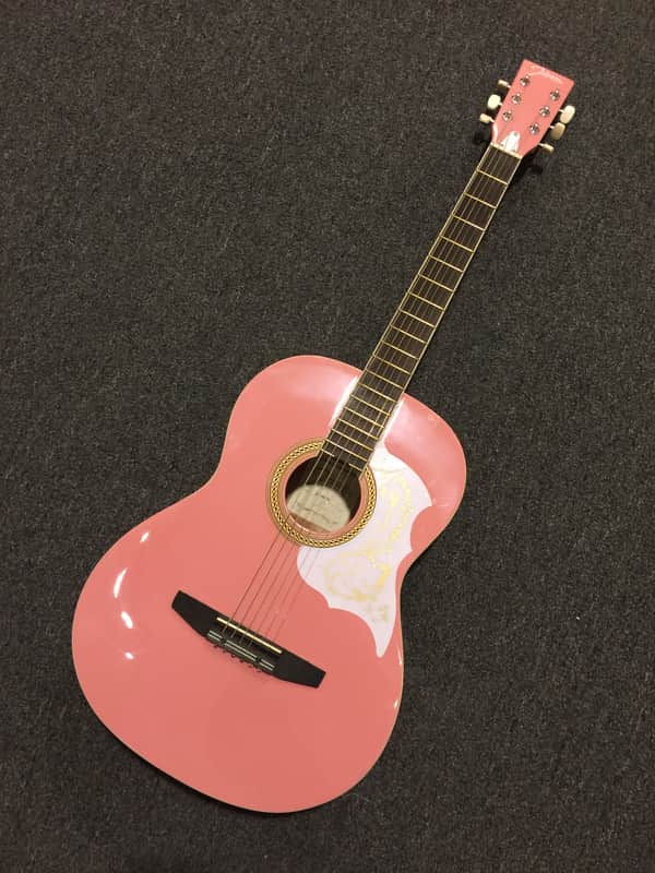 Johnson JG-100-PK Student Guitar Pink image 1