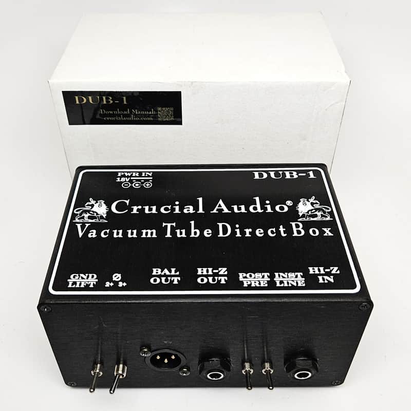used Crucial Audio Vacuum Tube Direct Box Recording Interface DUB-1, Mint Condition with Box! image 1