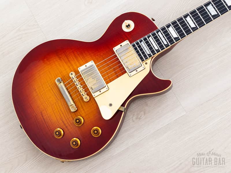1985 Greco Mint Collection EG59-240 Burst Standard Carved Top w/ Dry Humbuckers & Case, Japan Fujigen image 1