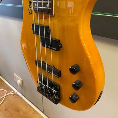 Tanglewood Rebel 4K See-Through Orange Electric Bass Guitar image 3