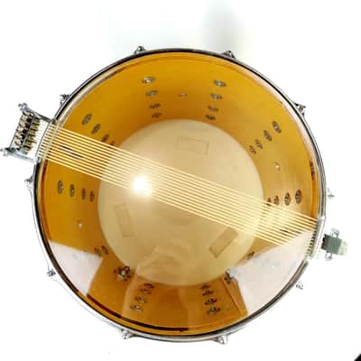 *Slingerland 12x15" TDR Marching Snare Drum Silver Sparkle Vintage 70s Maple USA image 11