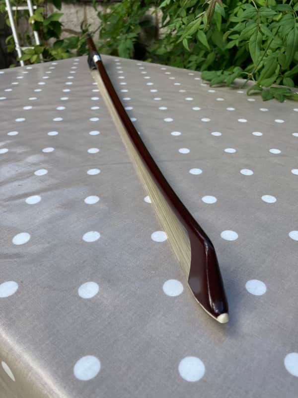 Double Bass French Bow- New Hair - Great Condition - Lovely Clear Articulate image 1