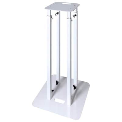 Novopro PS1XXL White Variable Height DJ Podium Stand w/ Scrims & Bag (4 Pack) image 7