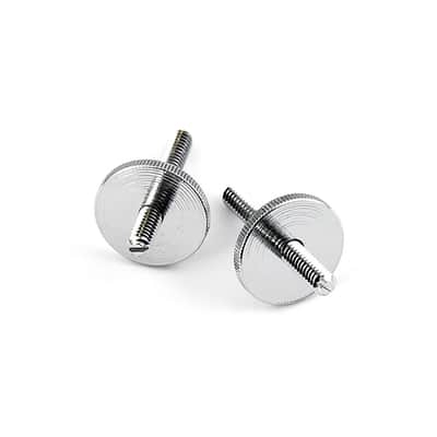 ABM 2544 ABR-1 Tune-o-matic Bridge Posts & Thumbwheels (Chrome, Imperial (inch))