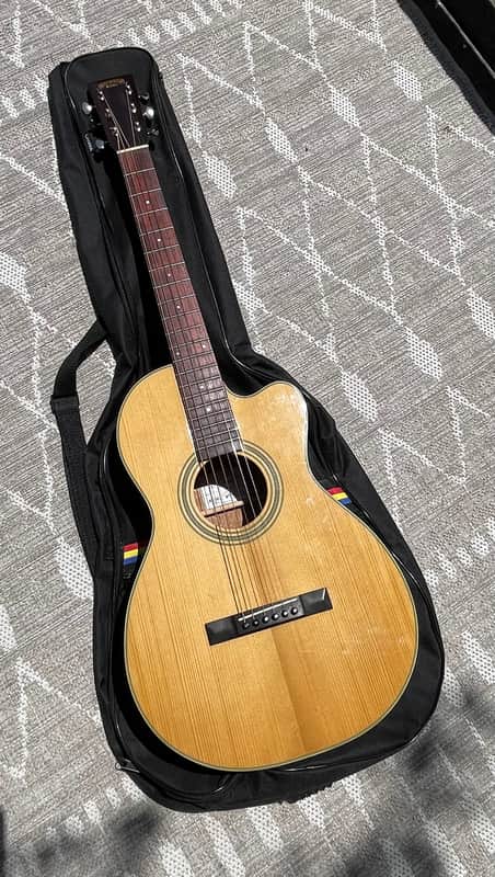 Recording King RP1-16C Torrefied Red Spruce Top 12-Fret Single-0