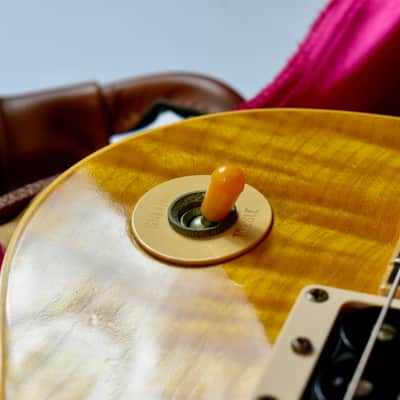1994 Gibson Yamano Les Paul Classic Premium Plus Translucent Amber w/OHSC, AAA, 9lbs, Slash image 15