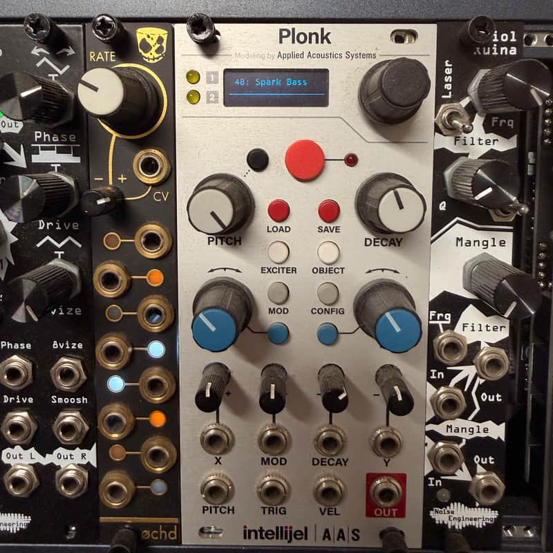 Intellijel Plonk Physical Modeling Percussion Eurorack Synth Module 2017 - Present - White image 1