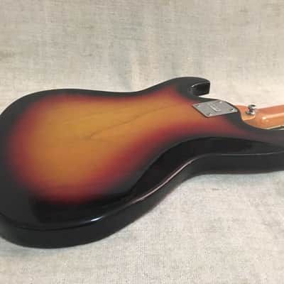 National EG467-2B / Silvertone 1490 Electric Bass 1960's Sunburst Japan + Case Super Clean! image 22