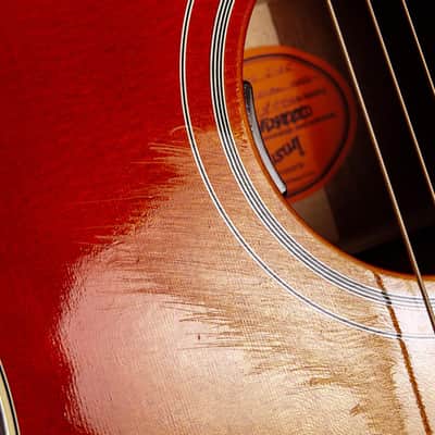 Gibson Custom Shop 1965 J-45 Donovan Model Limited Run 2014 Cherry Sunburst image 14
