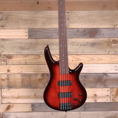 Ibanez GSR205SM SR Gio 5-String Bass Guitar Charcoal Brown Burst image 4